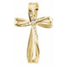 Ladies Natural Diamond Cross Pendant (Si1, G-H) — 14K Yellow Gold
