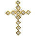 Ladies Natural Diamond Cross Pendant (Si1, G-H) — 14K Yellow Gold