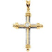 Ladies Natural Diamond Cross Pendant (Si1, G-H) — 14K Yellow Gold