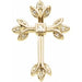 Ladies Natural Diamond Cross Pendant (I1, G-H) — 14K Yellow Gold