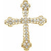 Ladies Natural Diamond Cross Pendant (Si1, G-H) — 14K Yellow Gold