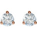 Lab-Grown Diamond Round 3-Prong Cocktail-Style Stud Earrings