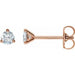Lab-Grown Diamond Round 3-Prong Cocktail-Style Stud Earrings