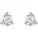 Lab-Grown Diamond Round 3-Prong Cocktail-Style Stud Earrings