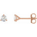 Lab-Grown Diamond Round 3-Prong Cocktail-Style Stud Earrings