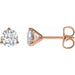 Lab-Grown Diamond Round 3-Prong Cocktail-Style Stud Earrings