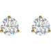 Lab-Grown Diamond Round 3-Prong Cocktail-Style Stud Earrings