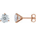 Lab-Grown Diamond Round 3-Prong Cocktail-Style Stud Earrings