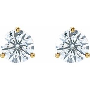 Lab-Grown Diamond Round 3-Prong Cocktail-Style Stud Earrings