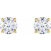 Lab-Grown Diamond Round 4-Prong Lightweight Stud Earrings - Style 652480