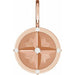 Ladies Natural Diamond Compass Charm/Pendant (I1, G-H) — 14K Rose Gold