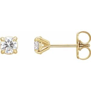 Ladies Natural Diamond Cocktail-Style Earrings (I1, G-H) — 14K Yellow Gold
