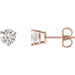 Lab-Grown Diamond Round 3-Prong Stud Earrings
