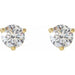 Lab-Grown Diamond Round 3-Prong Stud Earrings
