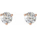 Lab-Grown Diamond Round 3-Prong Stud Earrings