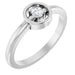 Ladies Natural Diamond Ring (SI2-SI3, G-H) — Platinum