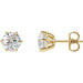 Lab-Grown Diamond Round 6-Prong Stud Earrings