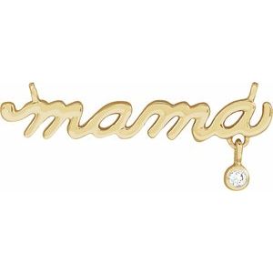 Ladies Natural Diamond Necklace Center (I1, G-H) — 14K Yellow Gold