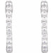 Lab-Grown Diamond Inside-Outside Hoop Earrings - Style 653631