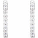 Lab-Grown Diamond Inside-Outside Hoop Earrings - Style 653631