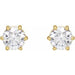 Lab-Grown Diamond Round 6-Prong Stud Earrings