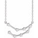 Ladies Natural Diamond Capricorn Necklace (I1, H+) — 14K White Gold