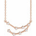 Ladies Natural Diamond Capricorn Necklace (I1, H+) — 14K Rose Gold