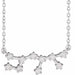 Ladies Natural Diamond Sagittarius Necklace (I1, H+) — 14K White Gold