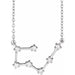 Ladies Natural Diamond Taurus Necklace (I1, H+) — 14K White Gold