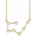 Ladies Natural Diamond Taurus Necklace (I1, H+) — 14K Yellow Gold