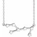 Ladies Natural Diamond Virgo Necklace (I1, H+) — 14K White Gold