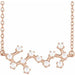 Ladies Natural Diamond Scorpio Necklace (I1, H+) — 14K Rose Gold