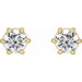 Lab-Grown Diamond Round 6-Prong Stud Earrings