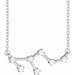 Ladies Natural Diamond Leo Necklace (I1, H+) — 14K White Gold