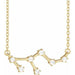 Ladies Natural Diamond Leo Necklace (I1, H+) — 14K Yellow Gold