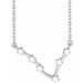 Ladies Natural Diamond Pisces Necklace (I1, H+) — 14K White Gold