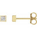 Lab-Grown Diamond Square Bezel-Set Stud Earrings