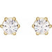 Lab-Grown Diamond Round 6-Prong Stud Earrings