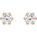 Lab-Grown Diamond Round 6-Prong Stud Earrings