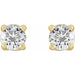 Lab-Grown Diamond Round 4-Prong Stud Earrings