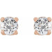 Lab-Grown Diamond Round 4-Prong Stud Earrings