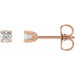 Lab-Grown Diamond Round 4-Prong Stud Earrings