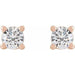 Lab-Grown Diamond Round 4-Prong Stud Earrings