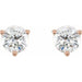 Lab-Grown Diamond Round 3-Prong Stud Earrings