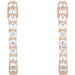 Lab-Grown Diamond Inside-Outside Hoop Earrings - Style 653631