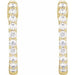 Lab-Grown Diamond Inside-Outside Hoop Earrings - Style 653631