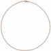 Ladies Natural Diamond Line Necklace (I1, G-H) — 14K Rose Gold