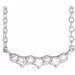 Ladies Rose-Cut Natural Diamond Scattered Necklace (VS1-SI1, GHI) — Platinum
