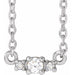 Ladies Natural Diamond Necklace (Si2-Si3, G-H) — Platinum