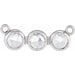 Ladies Rose-Cut Natural Diamond Necklace Center (Vs/Si, Ghi) — Platinum